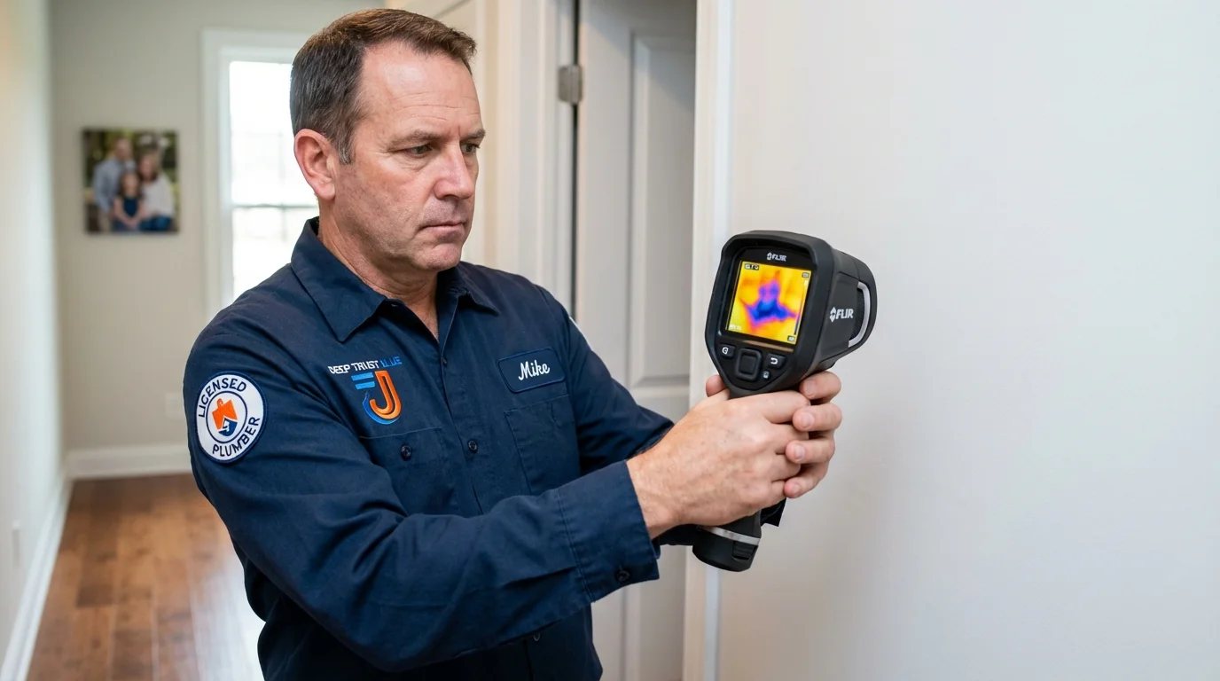 Thermal imaging leak detection by Johns Plumbing LLC in Canajoharie